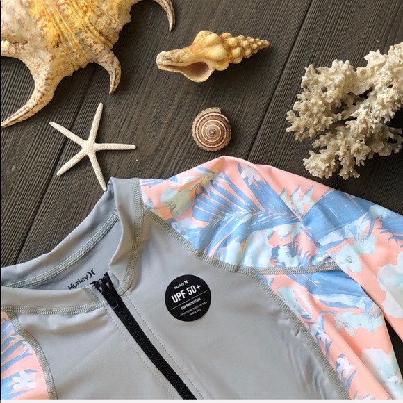 🧡🔥HURLEY- ZIP UP RASH GUARD🧡🔥 - Picture 5 of 8